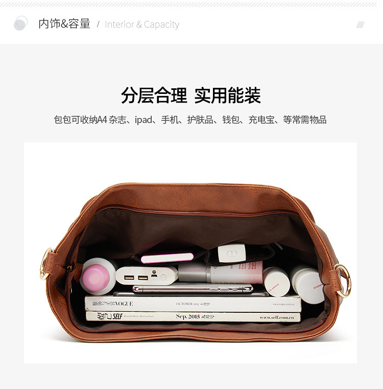Foreign Trade 2021 Spring/Summer New Bucket Bag Snake Pattern Shoulder Bag Portable Big Bag European and American Fashion Women's Underarm Bag