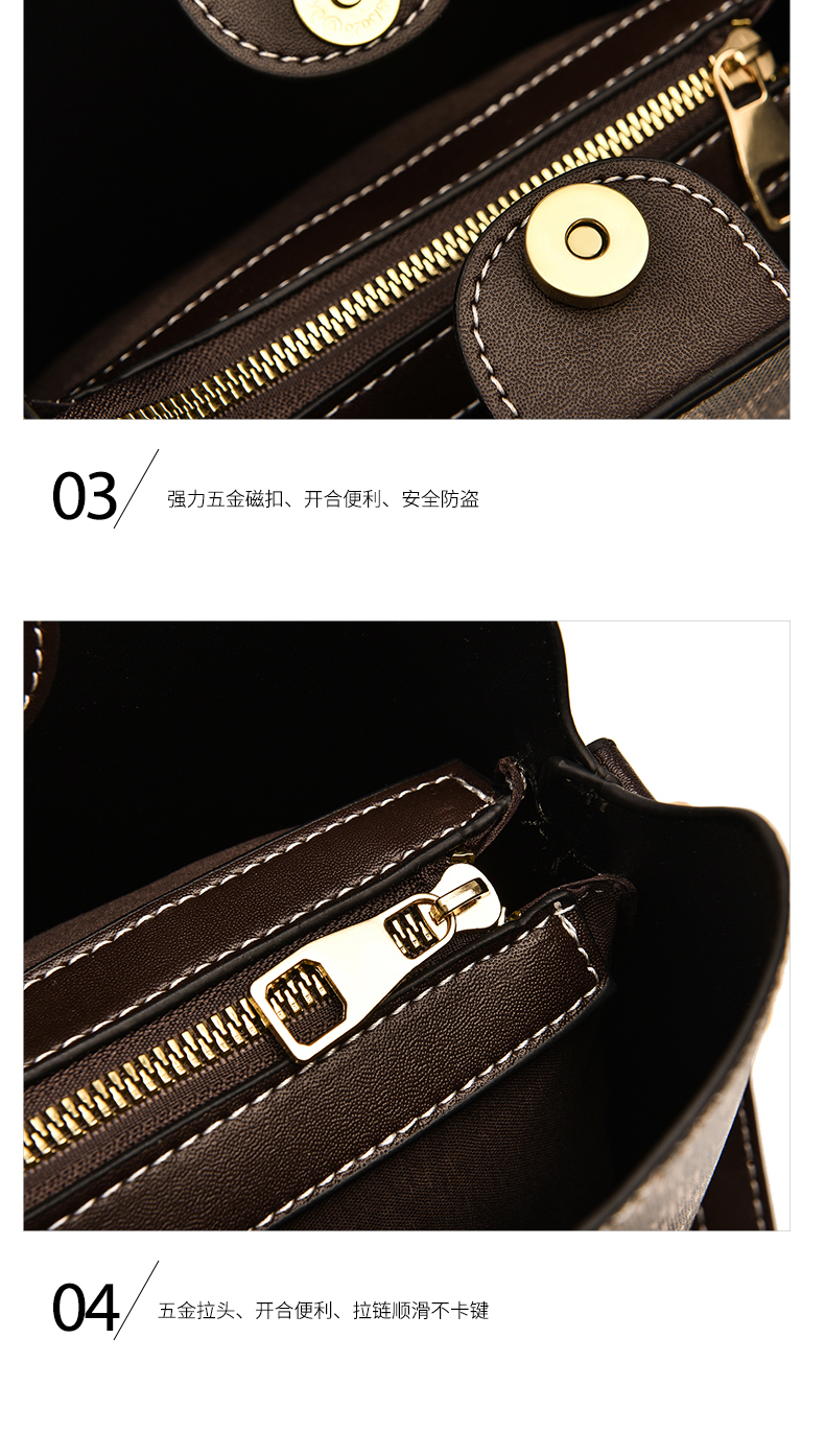 Live bucket bag female 2021 autumn fashion leopard handbag large capacity Korean version One Shoulder Messenger Bag tide