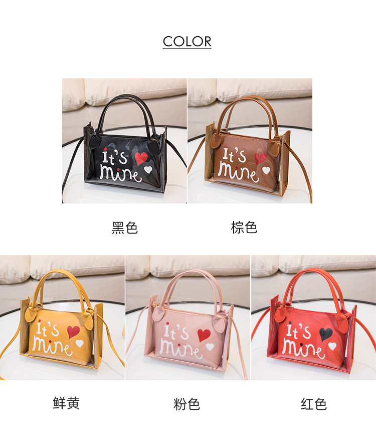 Women's Foreign Trade Bags 2021 Summer Autumn New Style Korean Style Trendy Printing Transparent Son Mother Bag Shoulder Crossbody Portable Bucket Bag Women's Foreign Trade Bags 2021 Summer Autumn New Style Korean Style Trendy Printing Transparent Son Mother Bag Shoulder Crossbody Portable Bucket Bag
