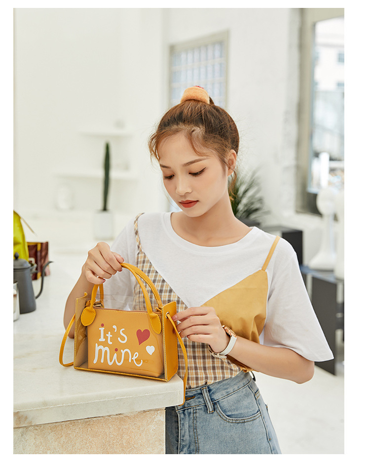Women's Foreign Trade Bags 2021 Summer Autumn New Style Korean Style Trendy Printing Transparent Son Mother Bag Shoulder Crossbody Portable Bucket Bag Women's Foreign Trade Bags 2021 Summer Autumn New Style Korean Style Trendy Printing Transparent Son Mother Bag Shoulder Crossbody Portable Bucket Bag