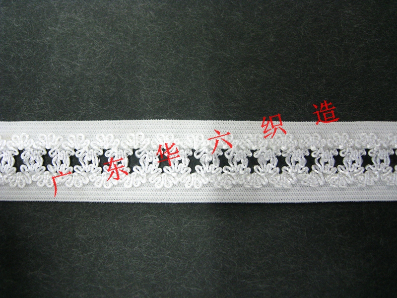 Nylon nylon polyester with symmetrical teeth side webbing lace between factory direct