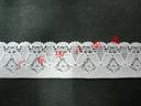 Wholesale nylon thread side webbing lace nylon Polyester mesh vision factory direct