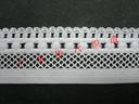 Nylon nylon polyester cotton balls in the Middle symmetric tooth side webbing lace factory direct