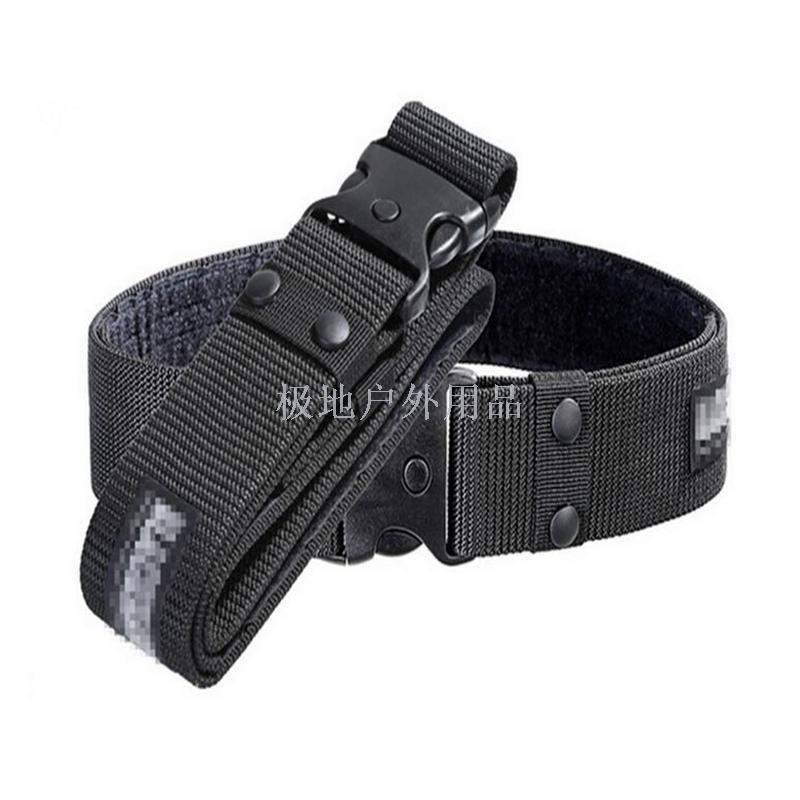 Black belt outer belt tactical belt nylon canvas fast drying webbing S outer belt security special belt factory