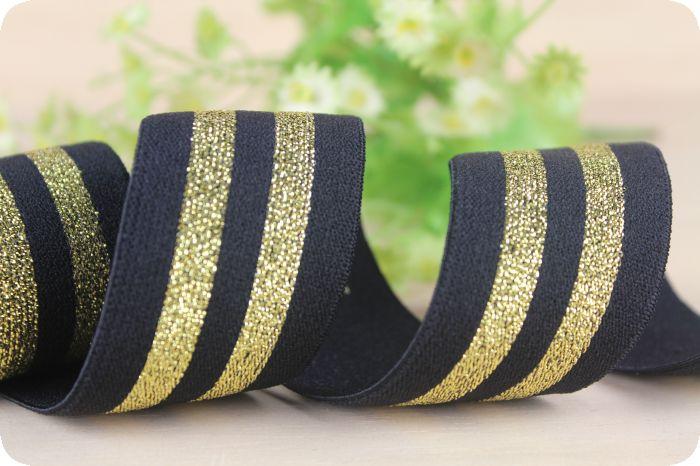 spun gold or silver nylon elastic webbing for garment spun gold or silver nylon elastic webbing for garment