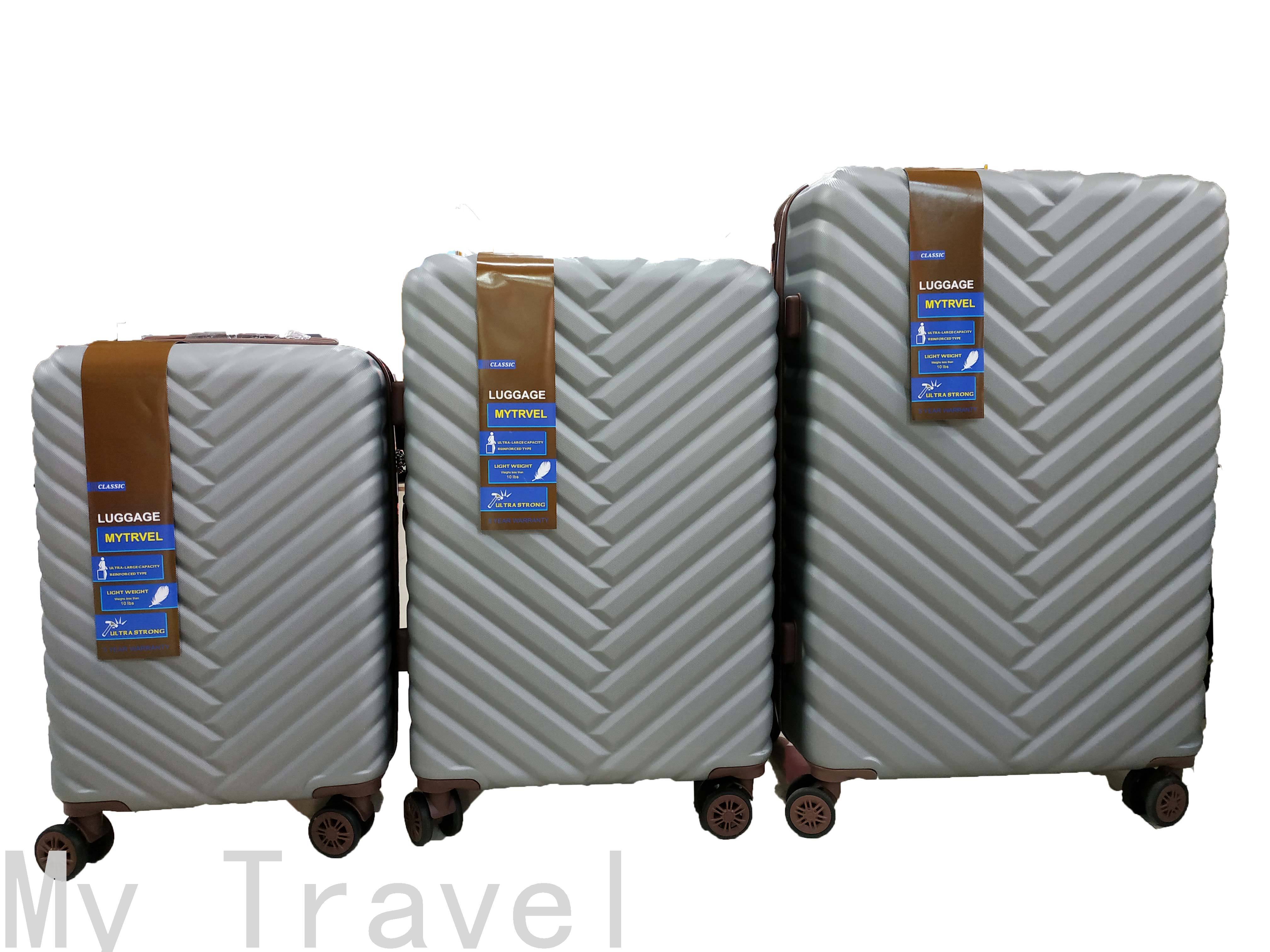 Luggage Password Suitcase Luggage ABS Zipper Three-Piece Luggage