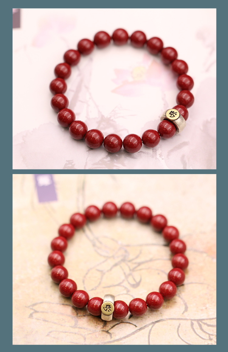 Fidelity Cinnabar Bracelet Female Rat Year Benming Buddha Bracelet Men's Raw Ore Purple Gold Sand Zodiac Bracelet Couple Ornament Fidelity Cinnabar Bracelet Female Rat Year Benming Buddha Bracelet Men's Raw Ore Purple Gold Sand Zodiac Bracelet Couple Ornament