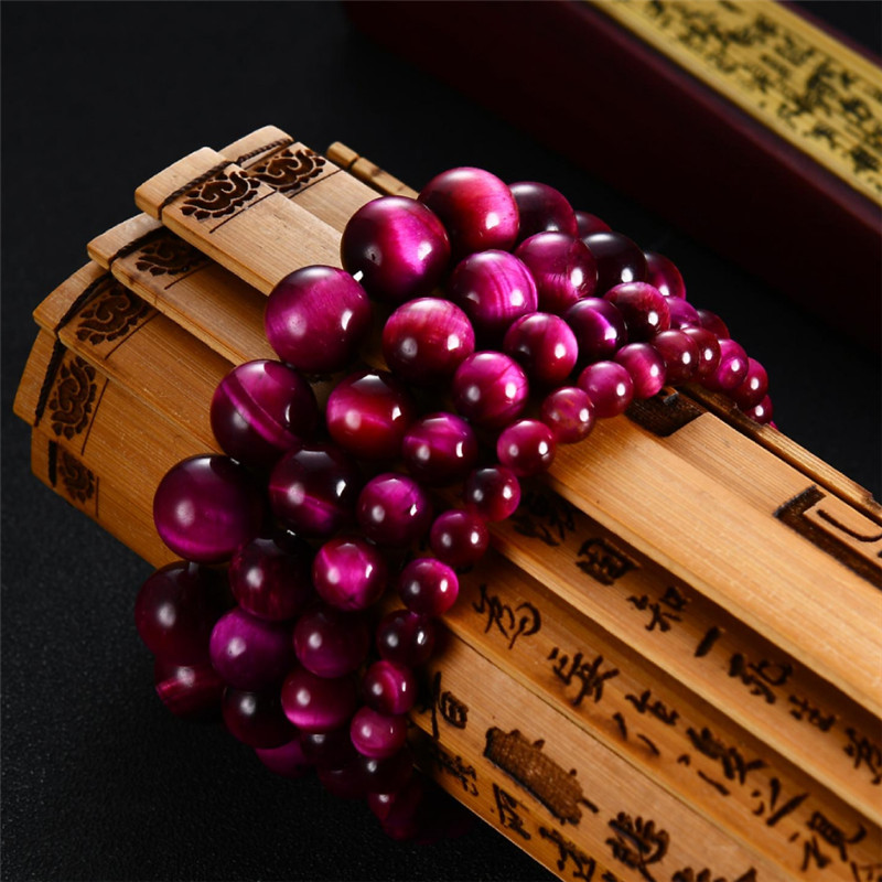 Exclusive for Cross-Border New 108 PCs Wooden Bead Flower of Life Lotus Buddha Statue Lifeblood Yoga Stretch Bracelet Necklace