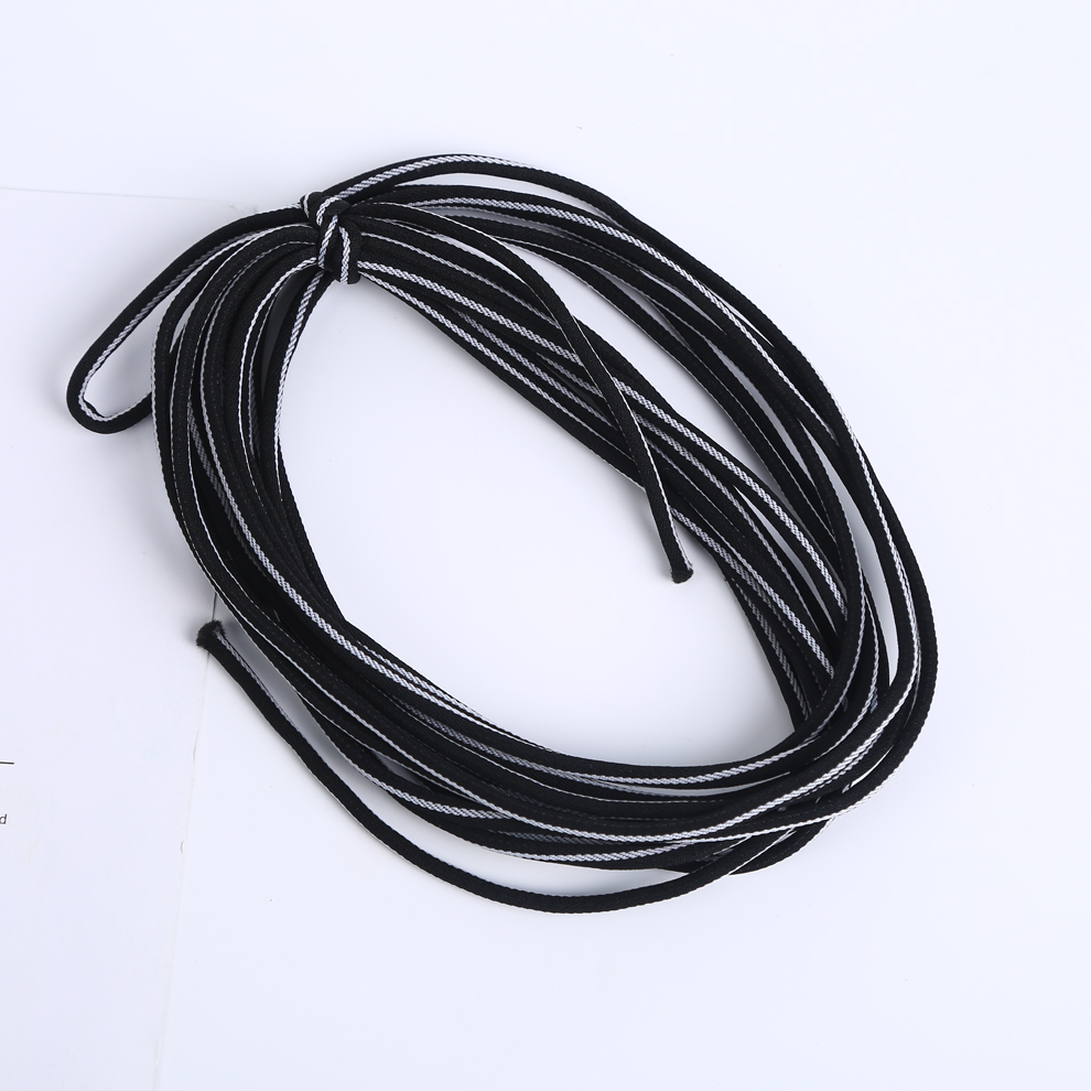 Black and White Two-Tone Core Filament Handmade Beaded Wire Prayer Beads String Bracelet Necklace Thread Elastic String Headband Thread