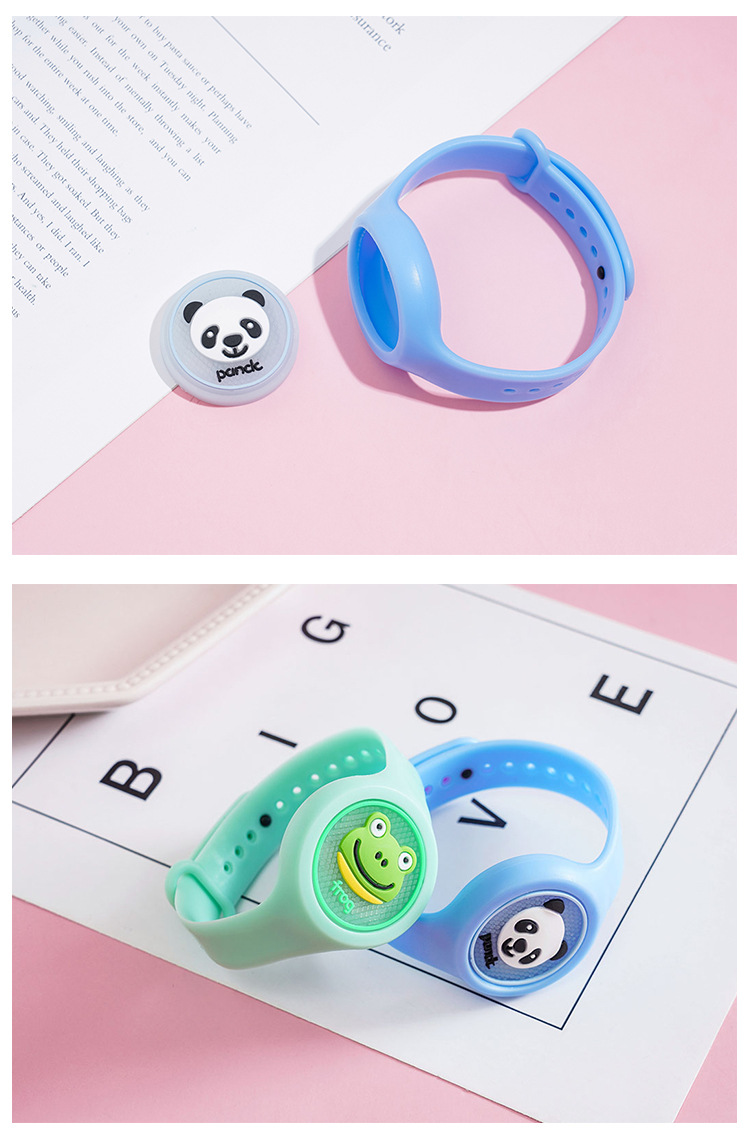 Cartoon Optical Repellent mosquito bracelet Child Flash anti-mosquito watch Summer plant mosquito bite Repellent clasp