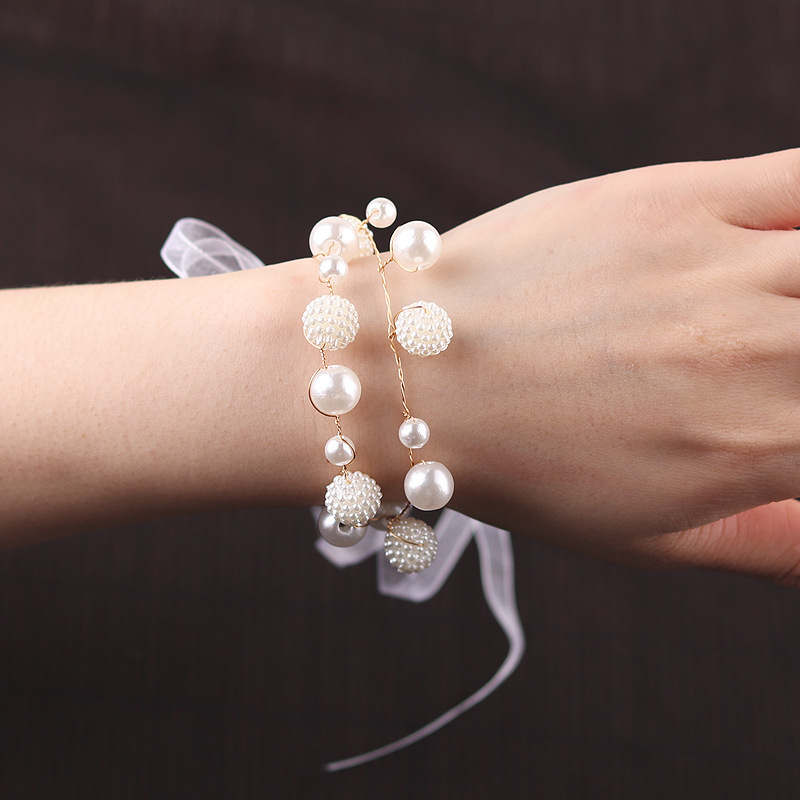 Flower Children Dance Wedding Supplies Gift Korean Mori Style Bride Wrist Flower Bridesmaid Sisters Group Bracelet Flower Children Dance Wedding Supplies Gift Korean Mori Style Bride Wrist Flower Bridesmaid Sisters Group Bracelet