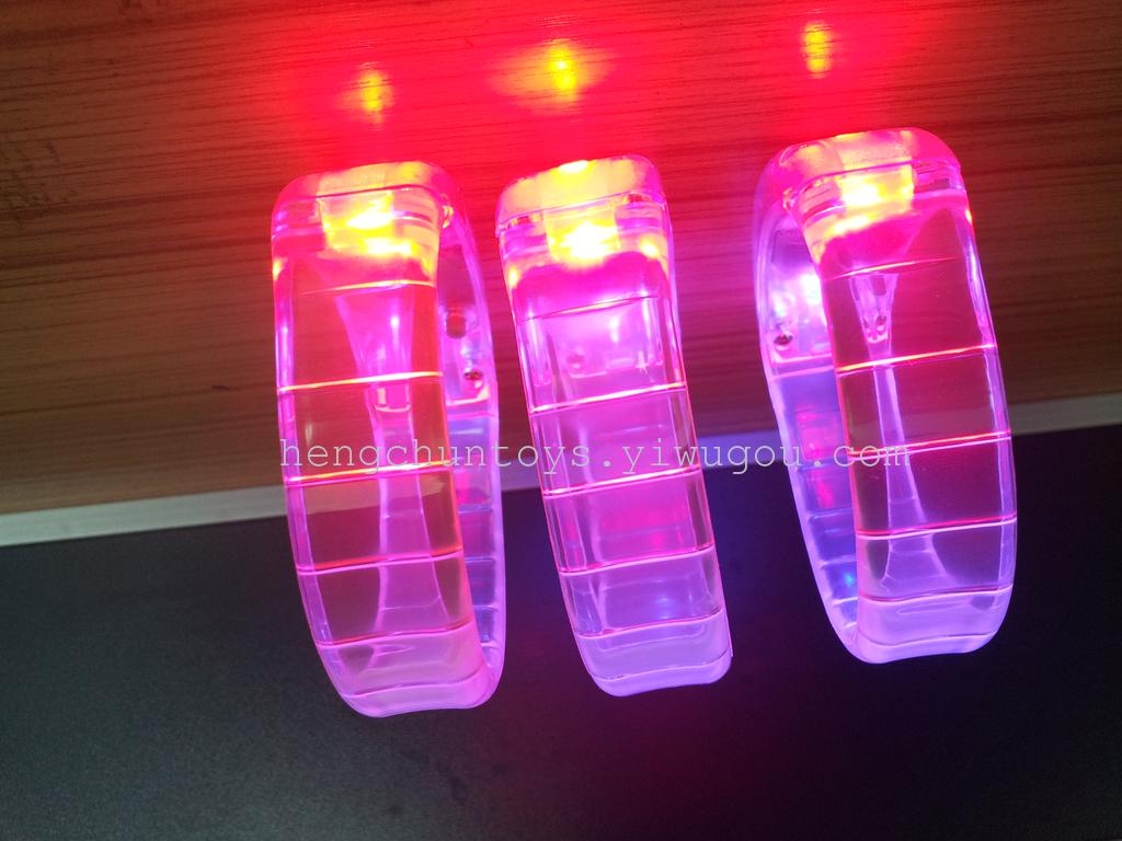 LED glow bracelet ring voice control voice-activated hands bracelets glow bracelets glow toys