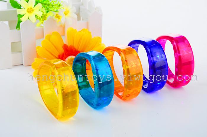 LED glow bracelet ring voice control voice-activated hands bracelets glow bracelets glow toys