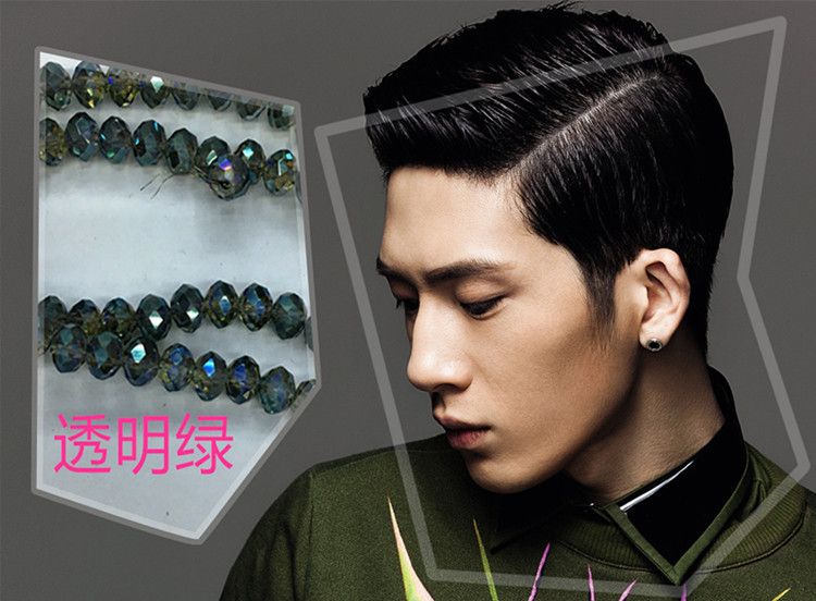Fashion New Flat Beads Wheel Beads 4 Hole Green  Wholesale Bracelet DIY Loose Beads Accessories Accessories