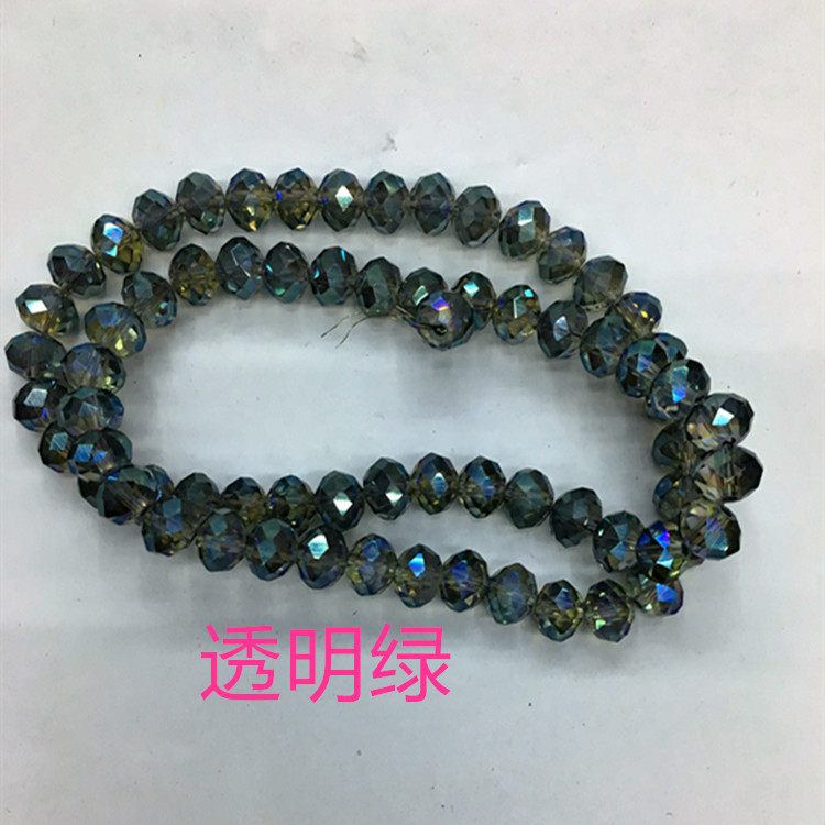 Fashion New Flat Beads Wheel Beads 4 Hole Green  Wholesale Bracelet DIY Loose Beads Accessories Accessories