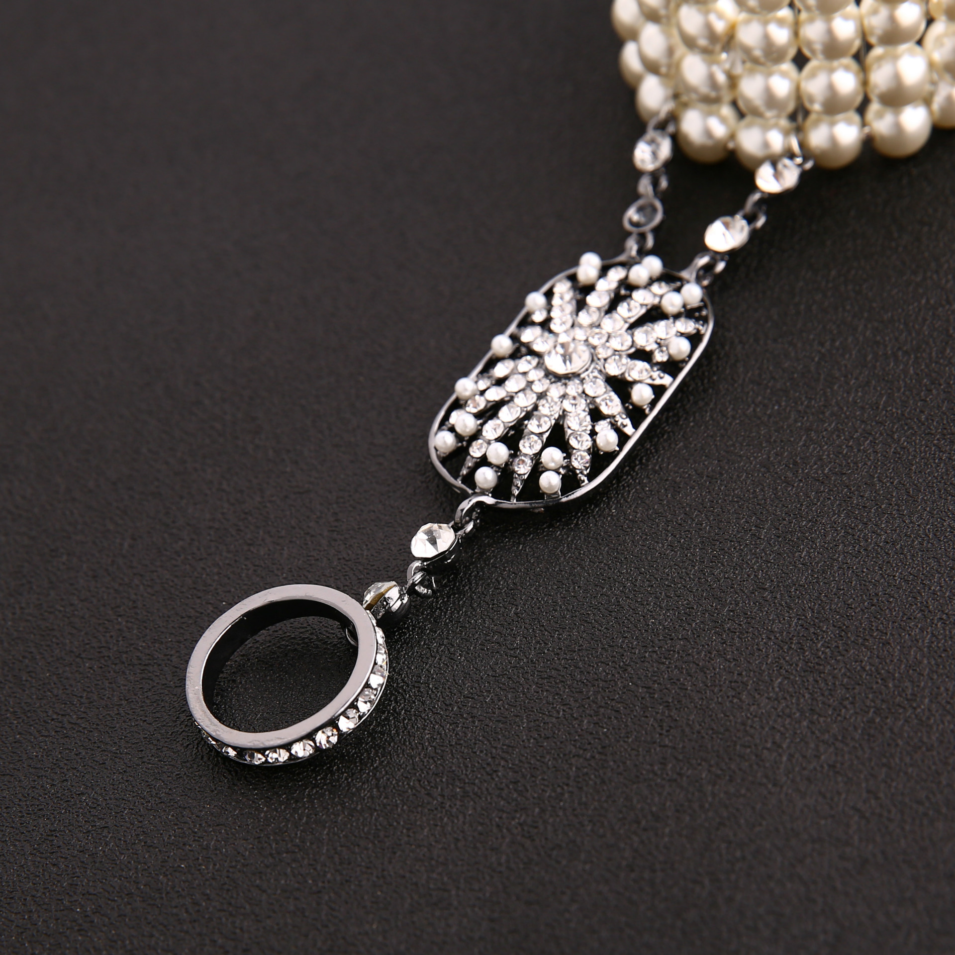 Great Gatsby Same Bracelet Ornament Ring Integrated Chain Yiwu Small Commodity Accessories Wholesale