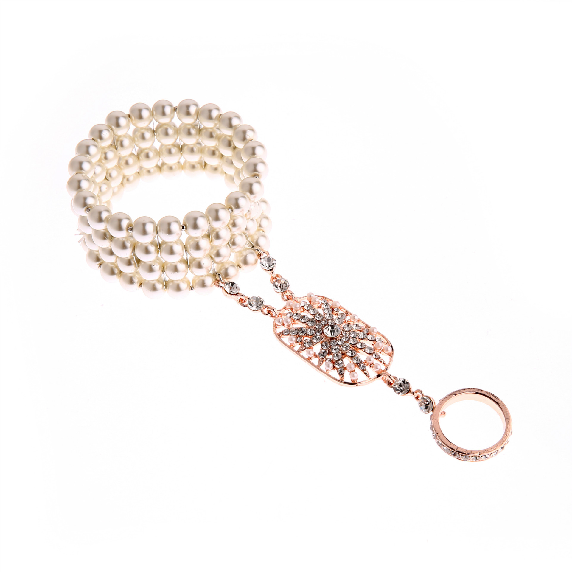 Great Gatsby Same Bracelet Ornament Ring Integrated Chain Yiwu Small Commodity Accessories Wholesale