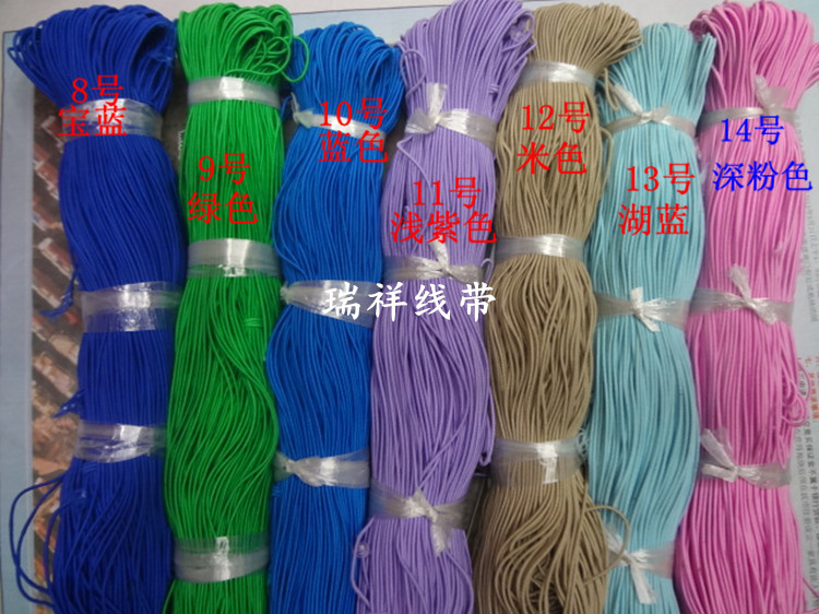 Ruixiang circle 0.12cm elastic necklace bracelet to wear with tag lines