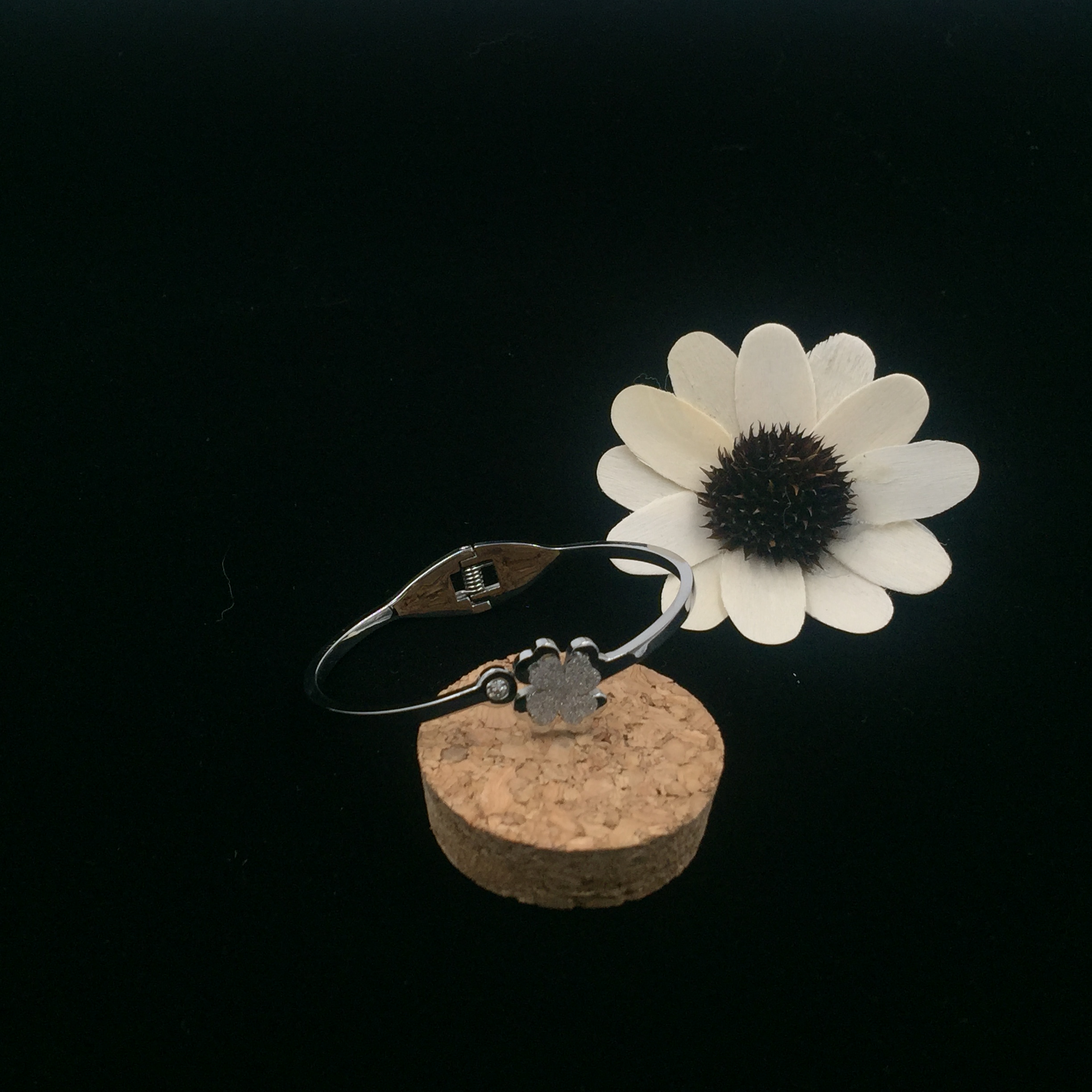 Fashion Trend 316L Stainless Steel Hollow Silver Bracelet