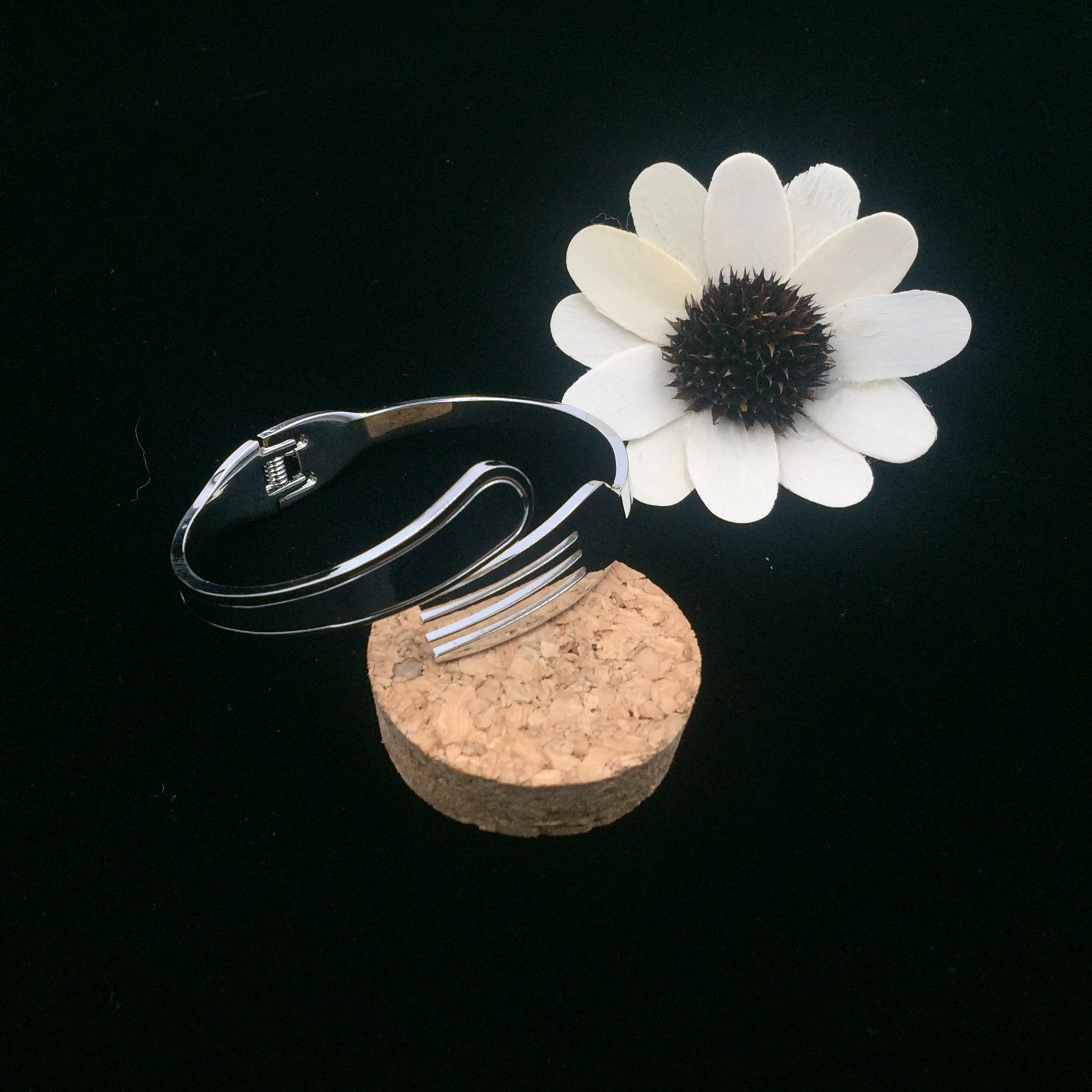 Fashion Trend 316L Stainless Steel Hollow Silver Bracelet