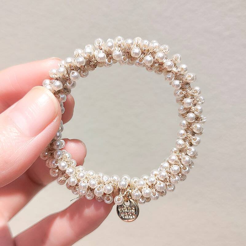 Korea East Gate Headband Simple hair Rope Crystal bracelet Rubber Band Pearl Tag Hair Ring Small Bracelet Headband Korea East Gate Headband Simple hair Rope Crystal bracelet Rubber Band Pearl Tag Hair Ring Small Bracelet Headband