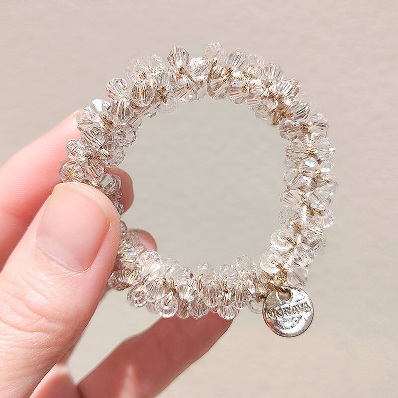 Korea East Gate Headband Simple hair Rope Crystal bracelet Rubber Band Pearl Tag Hair Ring Small Bracelet Headband Korea East Gate Headband Simple hair Rope Crystal bracelet Rubber Band Pearl Tag Hair Ring Small Bracelet Headband