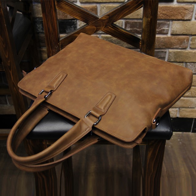 Korean Style Fashion Men&#039;s Bag Horse Leather Men&#039;s Handbag Shoulder Bag Men&#039;s Briefcase Multifunctional Computer Bag Casual