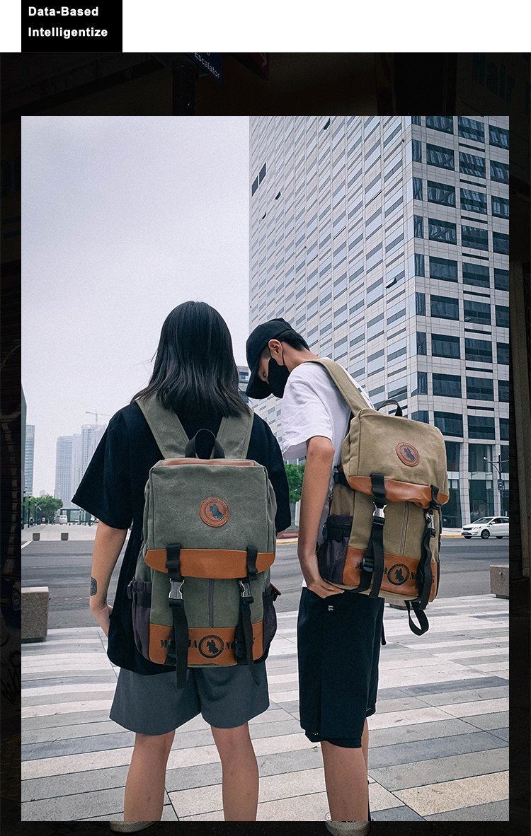 Men's and Women's Backpack Fashion Trend Canvas Backpack Youth Computer Backpack College Students Bag Leisure Travel Bag Men's and Women's Backpack Fashion Trend Canvas Backpack Youth Computer Backpack College Students Bag Leisure Travel Bag