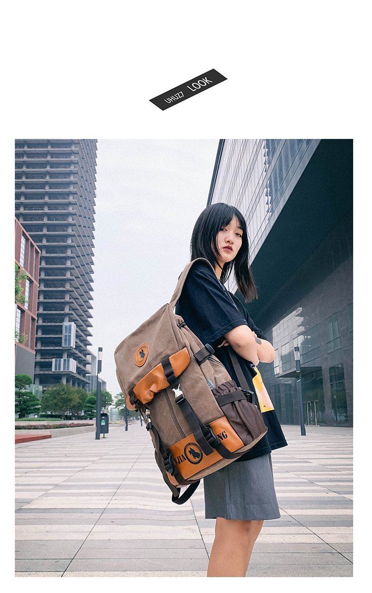 Men's and Women's Backpack Fashion Trend Canvas Backpack Youth Computer Backpack College Students Bag Leisure Travel Bag Men's and Women's Backpack Fashion Trend Canvas Backpack Youth Computer Backpack College Students Bag Leisure Travel Bag