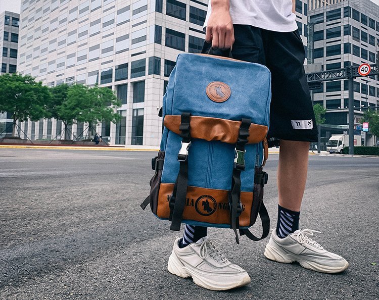 Men's and Women's Backpack Fashion Trend Canvas Backpack Youth Computer Backpack College Students Bag Leisure Travel Bag Men's and Women's Backpack Fashion Trend Canvas Backpack Youth Computer Backpack College Students Bag Leisure Travel Bag