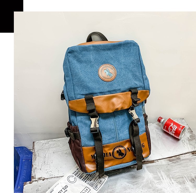 Men's and Women's Backpack Fashion Trend Canvas Backpack Youth Computer Backpack College Students Bag Leisure Travel Bag Men's and Women's Backpack Fashion Trend Canvas Backpack Youth Computer Backpack College Students Bag Leisure Travel Bag