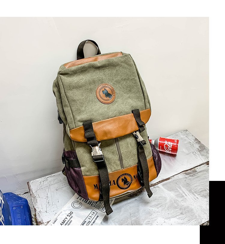 Men's and Women's Backpack Fashion Trend Canvas Backpack Youth Computer Backpack College Students Bag Leisure Travel Bag Men's and Women's Backpack Fashion Trend Canvas Backpack Youth Computer Backpack College Students Bag Leisure Travel Bag