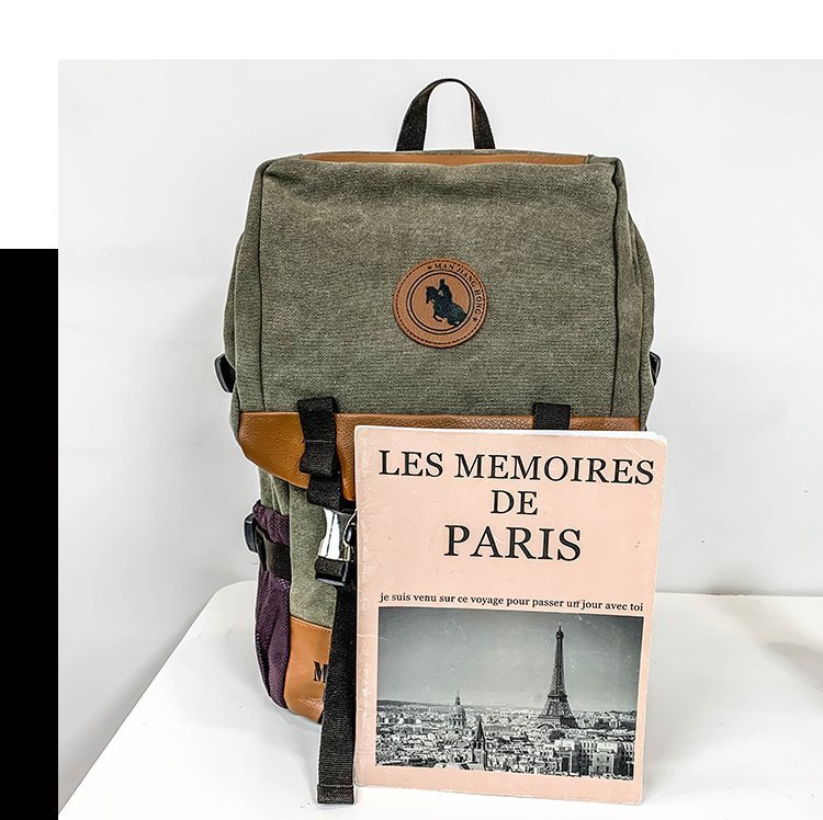 Men's and Women's Backpack Fashion Trend Canvas Backpack Youth Computer Backpack College Students Bag Leisure Travel Bag Men's and Women's Backpack Fashion Trend Canvas Backpack Youth Computer Backpack College Students Bag Leisure Travel Bag