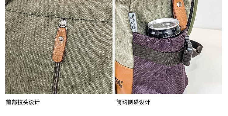 Men's and Women's Backpack Fashion Trend Canvas Backpack Youth Computer Backpack College Students Bag Leisure Travel Bag Men's and Women's Backpack Fashion Trend Canvas Backpack Youth Computer Backpack College Students Bag Leisure Travel Bag