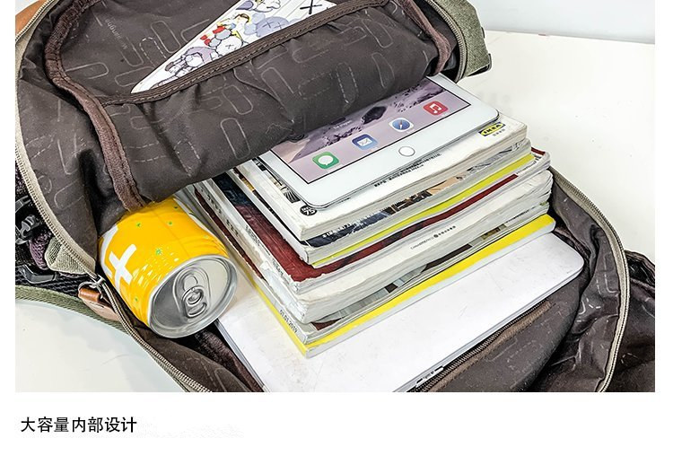Men's and Women's Backpack Fashion Trend Canvas Backpack Youth Computer Backpack College Students Bag Leisure Travel Bag Men's and Women's Backpack Fashion Trend Canvas Backpack Youth Computer Backpack College Students Bag Leisure Travel Bag
