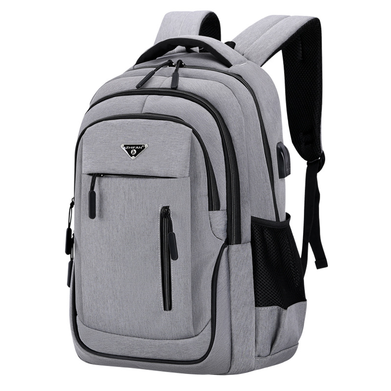 Men&#039;s Large Capacity Backpack Rechargeable USB Business Computer Bag Casual Backpack Early High School Student Schoolbag