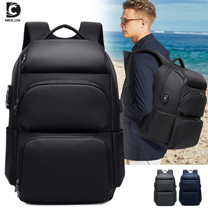 DC CrossBorder New MultiFunction Business Backpack Male USB Large Capacity Computer Bag Gift Student AntiTheft Backpack