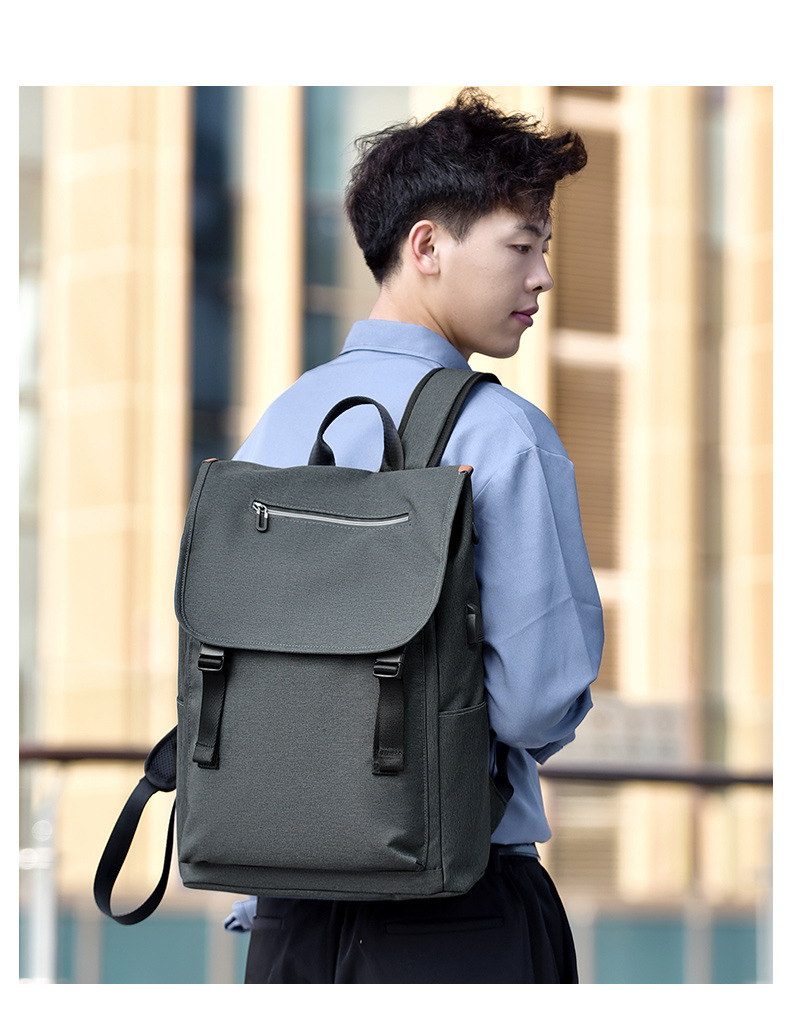 New Backpack Men's Fashion All-Matching Simple Bag 15.6-Inch Computer Backpack Large Capacity Travel Bags Men's and Women's New Backpack Men's Fashion All-Matching Simple Bag 15.6-Inch Computer Backpack Large Capacity Travel Bags Men's and Women's