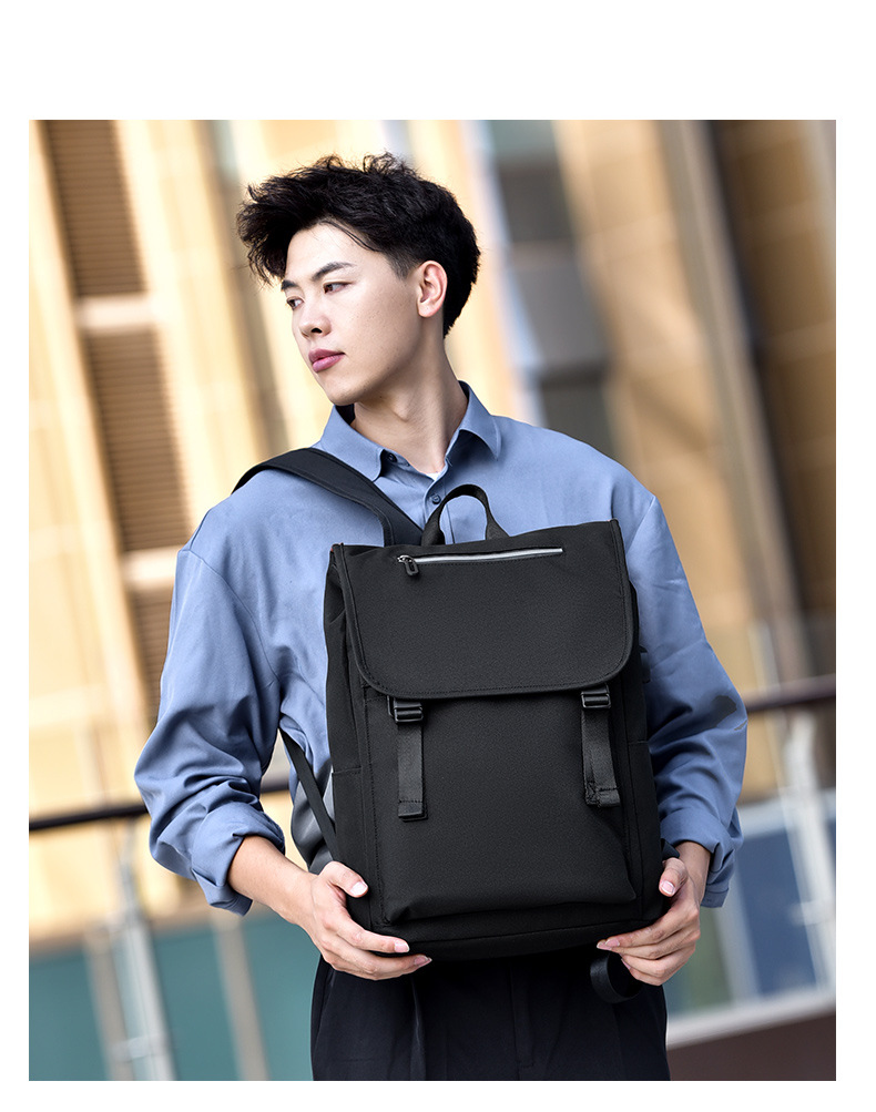 New Backpack Men's Fashion All-Matching Simple Bag 15.6-Inch Computer Backpack Large Capacity Travel Bags Men's and Women's New Backpack Men's Fashion All-Matching Simple Bag 15.6-Inch Computer Backpack Large Capacity Travel Bags Men's and Women's