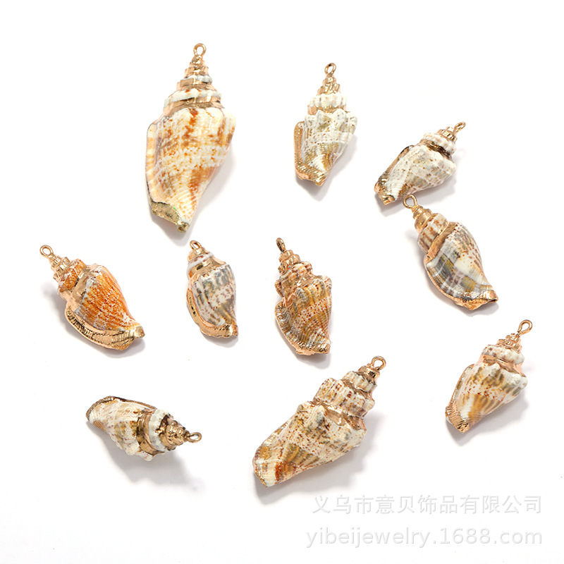 Yibei Gold-Plated Lemon Yellow Scallop Amazon Hot Jewelry Pendant Necklace Bracelet Accessories Yibei Gold-Plated Lemon Yellow Scallop Amazon Hot Jewelry Pendant Necklace Bracelet Accessories