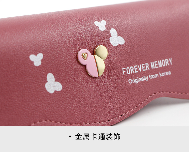 Factory Direct Supply Korean Fashion Women's Long Wallet Simple Cute Coin Purse Clutch Cartoon Card Holder