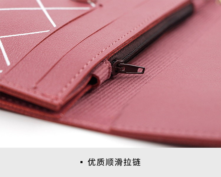 Factory Direct Supply Korean Fashion Women's Long Wallet Simple Cute Coin Purse Clutch Cartoon Card Holder