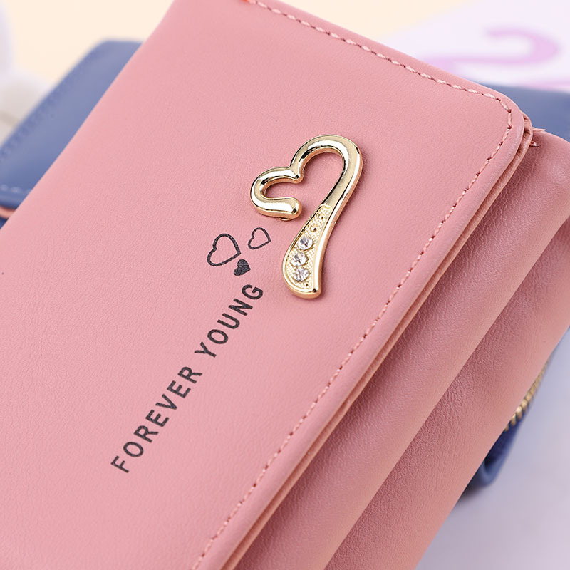 Short Multiple Card Slots Female Wallet Factory Wholesale Direct Sales Short Wallet Female New Small Wallet Female Folding Wallet