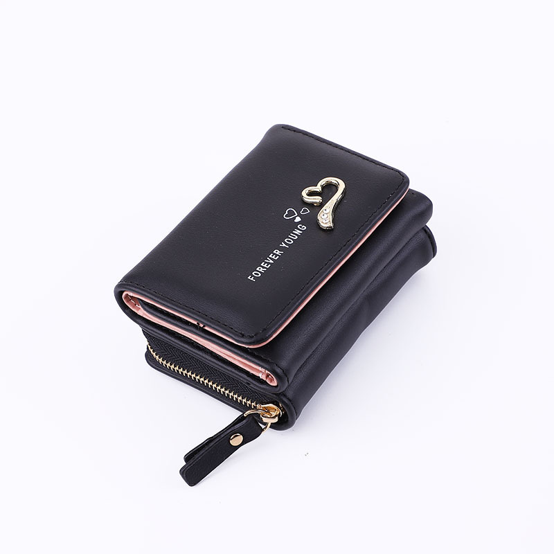 Short Multiple Card Slots Female Wallet Factory Wholesale Direct Sales Short Wallet Female New Small Wallet Female Folding Wallet