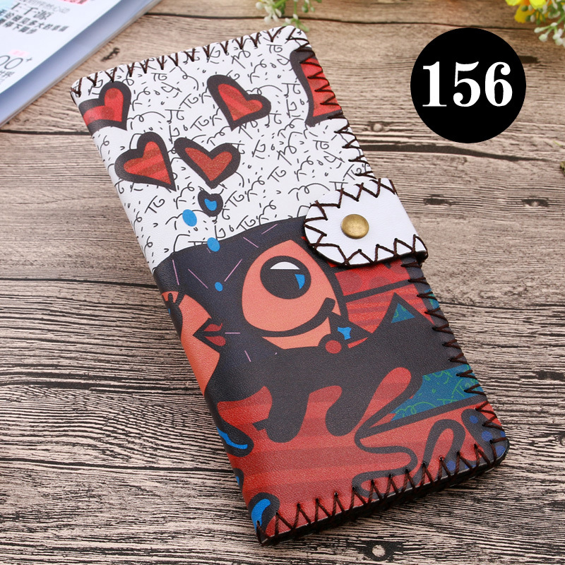  upgraded version of hand - made wallet lady leather cabinet wallet ethnic style hand - made wallet can be customized bag 