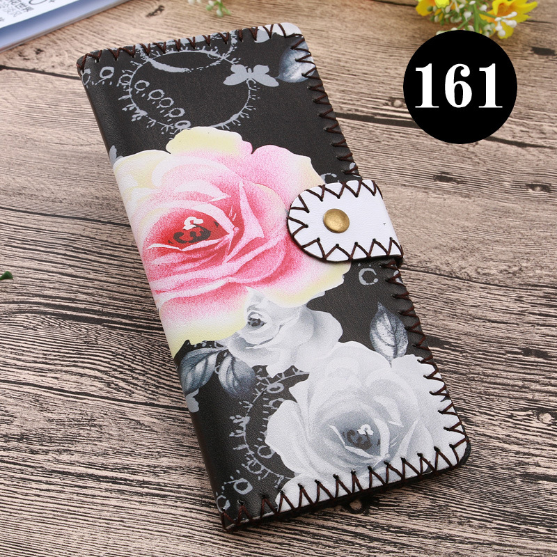  upgraded version of hand - made wallet lady leather cabinet wallet ethnic style hand - made wallet can be customized bag 