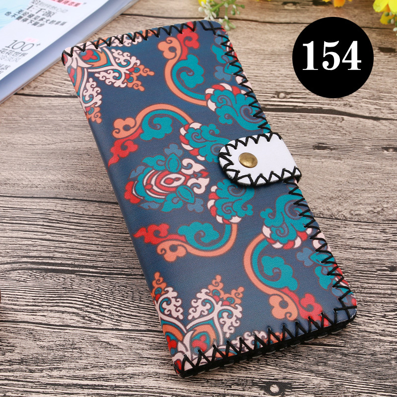  upgraded version of hand - made wallet lady leather cabinet wallet ethnic style hand - made wallet can be customized bag 