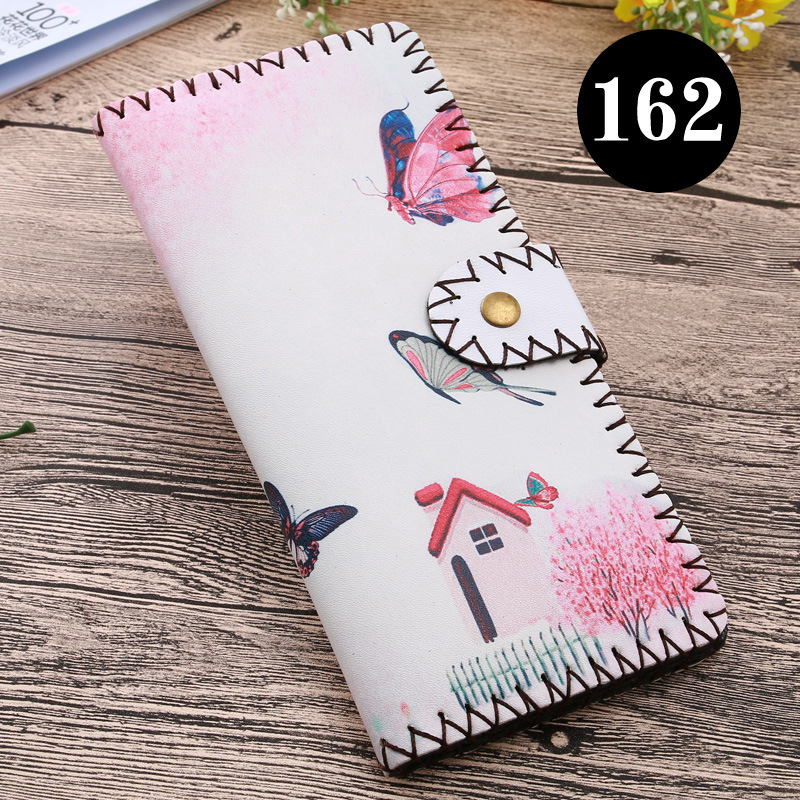  upgraded version of hand - made wallet lady leather cabinet wallet ethnic style hand - made wallet can be customized bag 