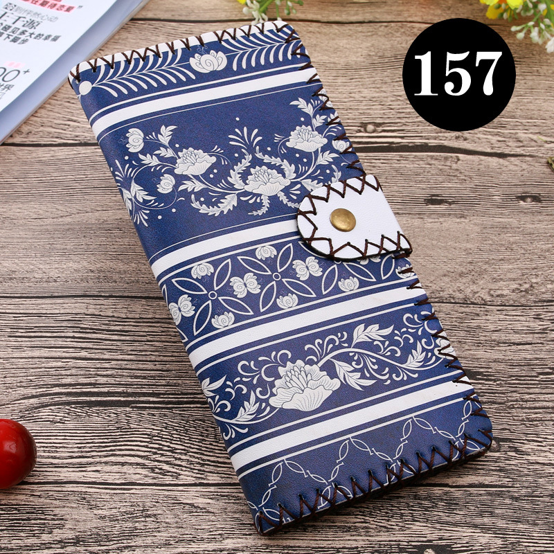  upgraded version of hand - made wallet lady leather cabinet wallet ethnic style hand - made wallet can be customized bag 