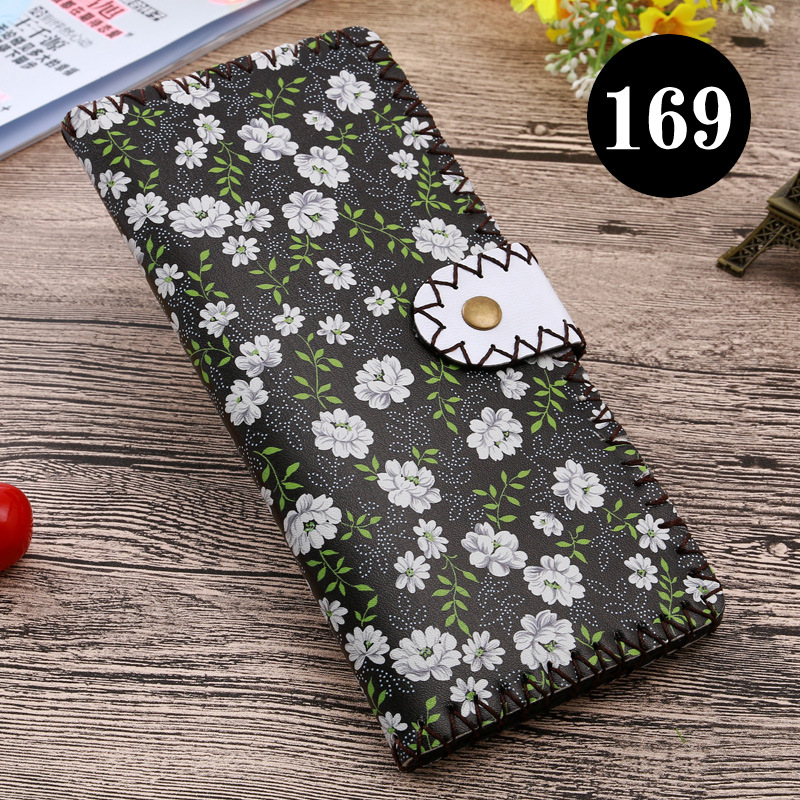  upgraded version of hand - made wallet lady leather cabinet wallet ethnic style hand - made wallet can be customized bag 